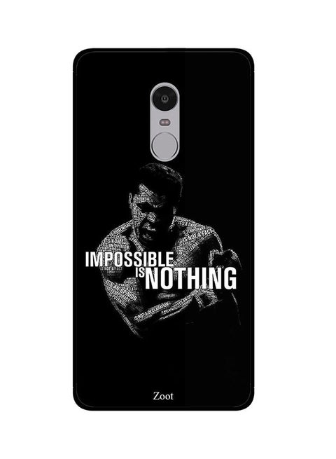Protective Case Cover For Xiaomi Redmi Note 4 Impossible Is Nothing