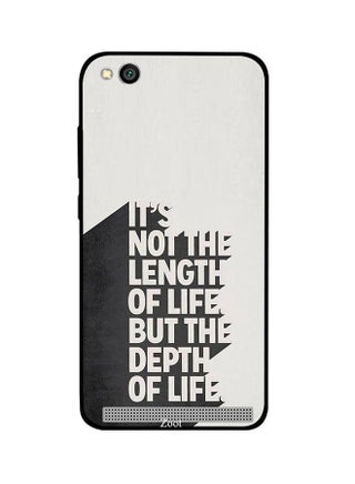 Protective Case Cover For Xiaomi Redmi 5A It's Not The Length Of Life But The Depth Of Life - v1537978042/N18249282A_1