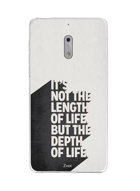 Skin Case Cover -for Nokia 6 It's Not The Length Of Life But The Depth Of Life It's Not The Length Of Life But The Depth Of Life