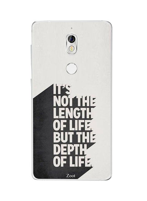 Protective Case Cover For Nokia 7 It's Not The Length Of Life But The Depth Of Life