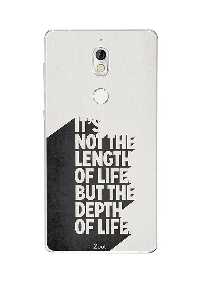 Protective Case Cover For Nokia 7 It's Not The Length Of Life But The Depth Of Life