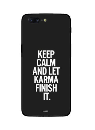 Protective Case Cover For One Plus 5 Keep Calm And Let Karma Finish It - v1537978104/N18249618A_1