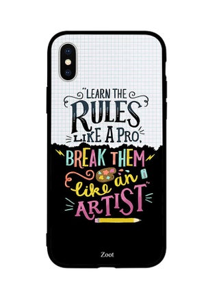 Skin Case Cover -for Apple iPhone X Learn The Rules Like A Pro Break Them Like An Artist Learn The Rules Like A Pro Break Them Like An Artist - v1537978203/N18250098A_1