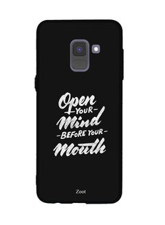 Protective Case Cover For Samsung Galaxy A8 Plus Open Your Mind Before Your Mouth