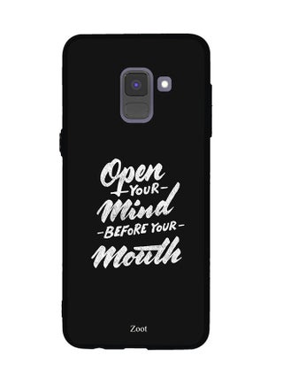 Protective Case Cover For Samsung Galaxy A8 Plus Open Your Mind Before Your Mouth - v1537978873/N18255265A_1