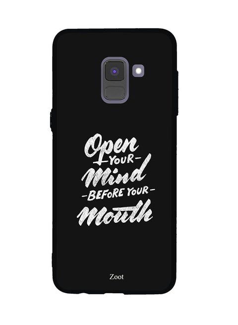 Protective Case Cover For Samsung Galaxy A8 Plus Open Your Mind Before Your Mouth
