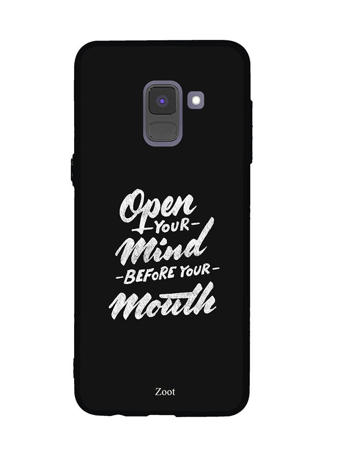 Zoot - Protective Case Cover For Samsung Galaxy A8 Plus Open Your Mind Before Your Mouth - Image 1