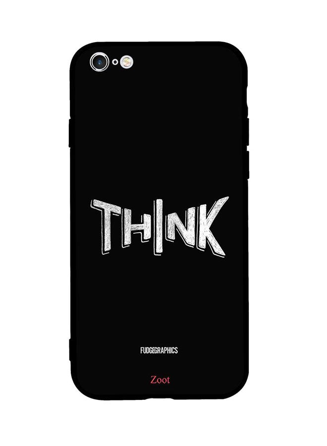 غطاء حماية واق لهاتف أبل آيفون 6 بلس مطبوع عليه كلمة "Think"