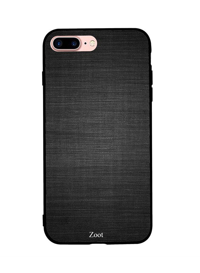 زوت Skin Case Cover -for Apple iPhone 8 Plus Black Lines Texture Black Lines Texture