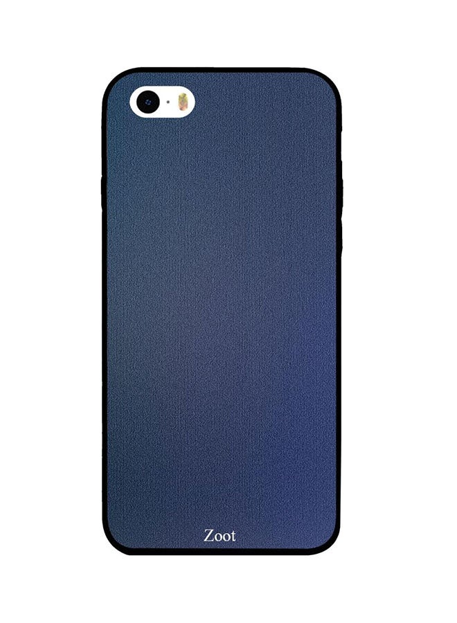 Zoot Protective Case Cover For Apple iPhone SE Blue Cloth Pattern