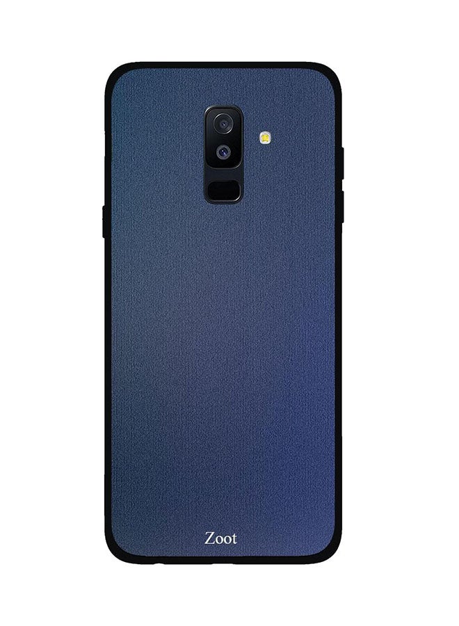 Zoot Protective Case Cover For Samsung Galaxy A6 Plus Blue Cloth Pattern 