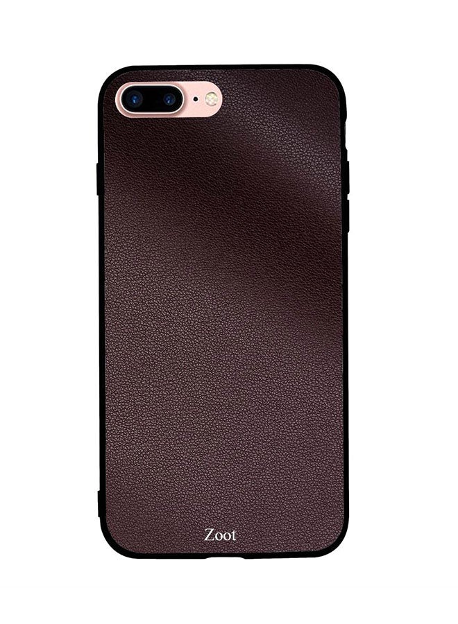 Zoot Protective Case Cover For Apple iPhone 7 Plus Brown Folded Leather Pattern