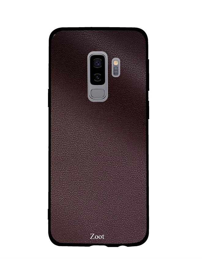 Zoot Protective Case Cover For Samsung Galaxy S9 Plus Brown Folded Leather Pattern
