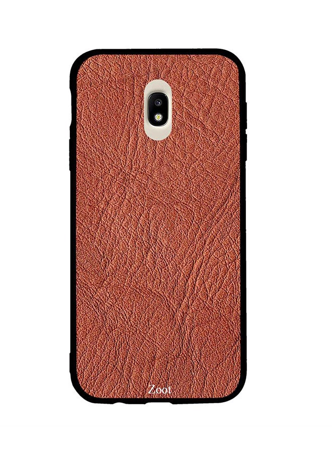Zoot Protective Case Cover For Samsung Galaxy J7 Pro Brown Folded Leather Pattern