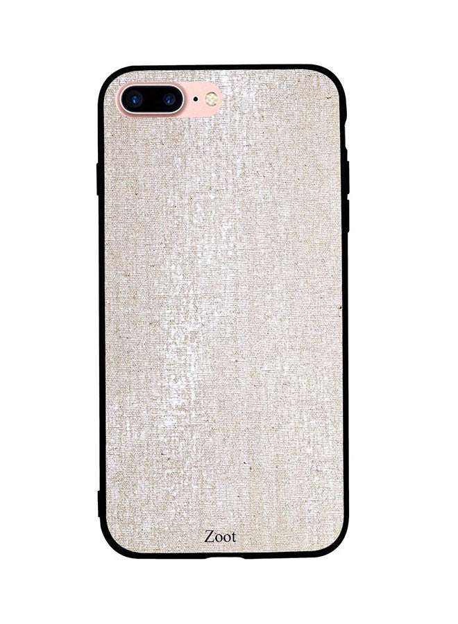 زوت Skin Case Cover -for Apple iPhone 8 Plus Cream And White Cotton Pattern Cream And White Cotton Pattern 