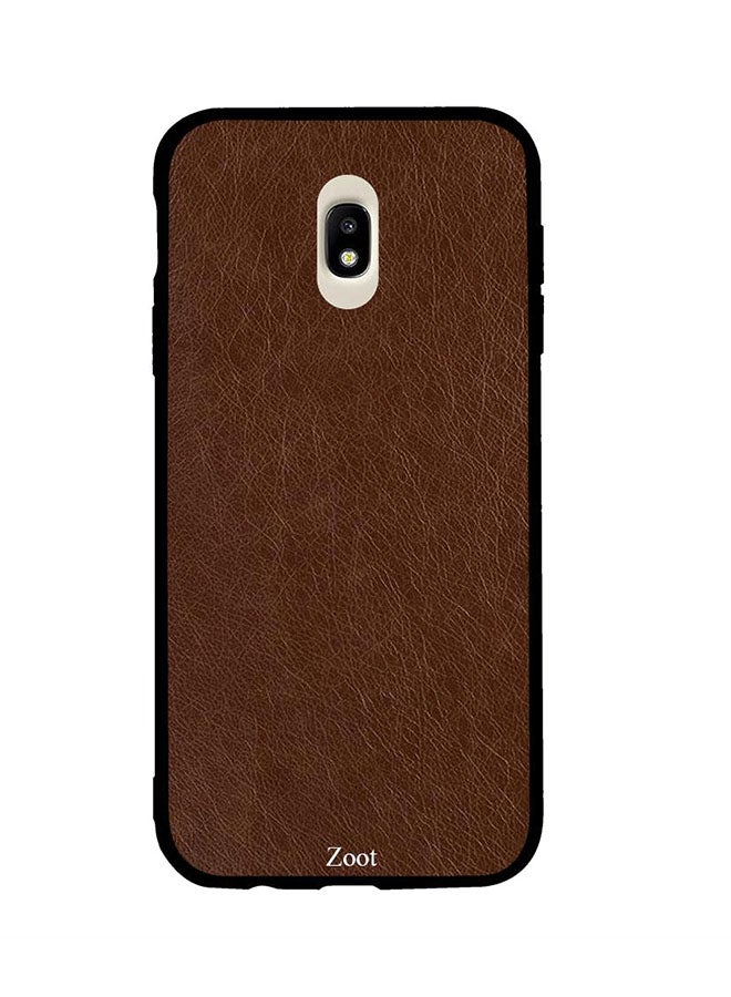 Zoot Protective Case Cover For Samsung Galaxy J7 Pro Brown Folded Leather Pattern