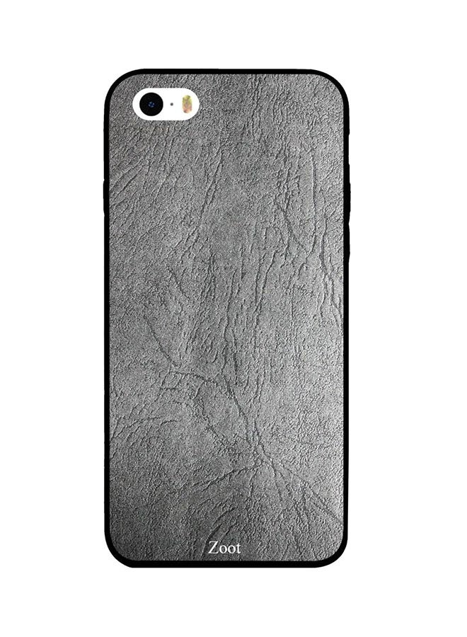 Zoot Protective Case Cover For Apple iPhone 5 Dark Grey Leather Pattern