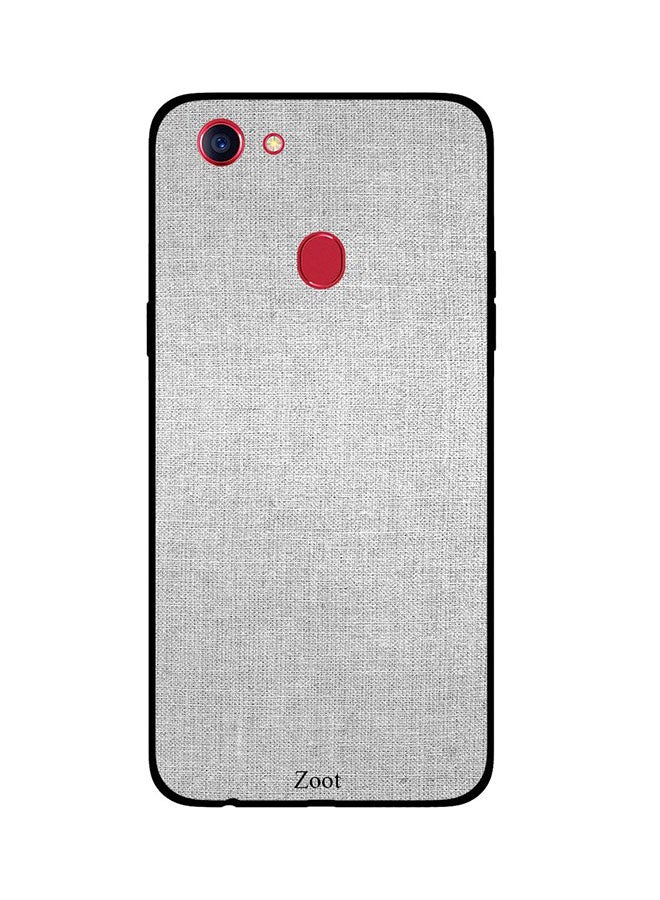 Zoot Protective Case Cover For Oppo F5 Grey Textile Pattern