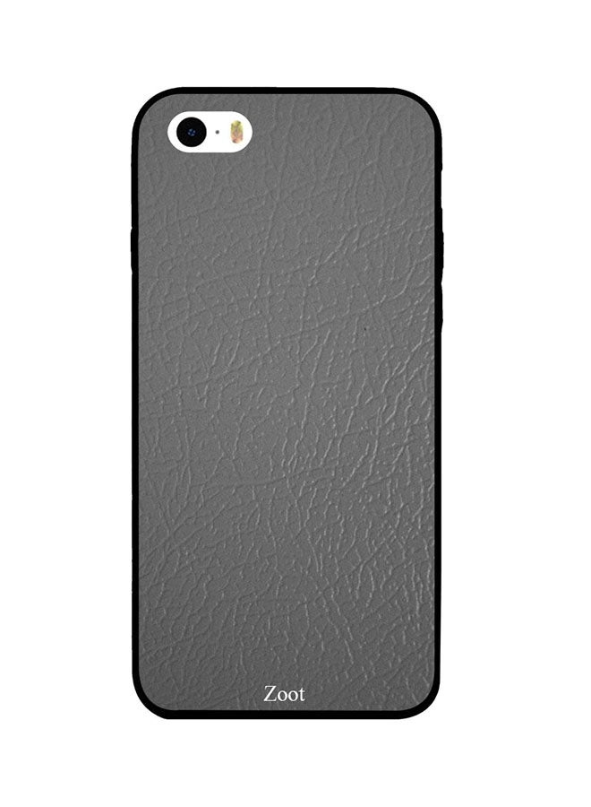 Zoot Protective Case Cover For Apple iPhone 5 Grey Light Leather Pattern