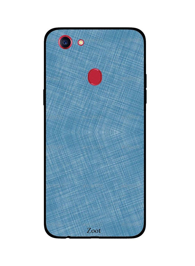 Zoot Protective Case Cover For Oppo F5 Sky Blue Textile Pattern