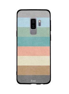 Protective Case Cover For Samsung Galaxy S9 Plus Multicolour Textile Pattern