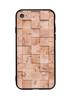 Zoot Protective Case Cover For Apple iPhone 8 Wooden Cream Boxes Pattern 