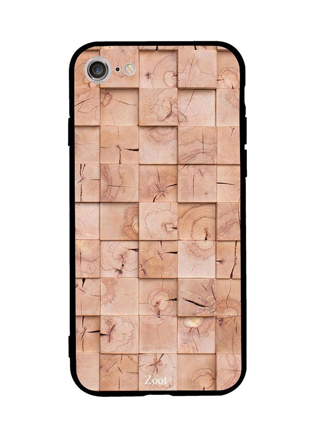 Zoot Skin Case Cover -for Apple iPhone 7 Wooden Cream Boxes Pattern Wooden Cream Boxes Pattern 