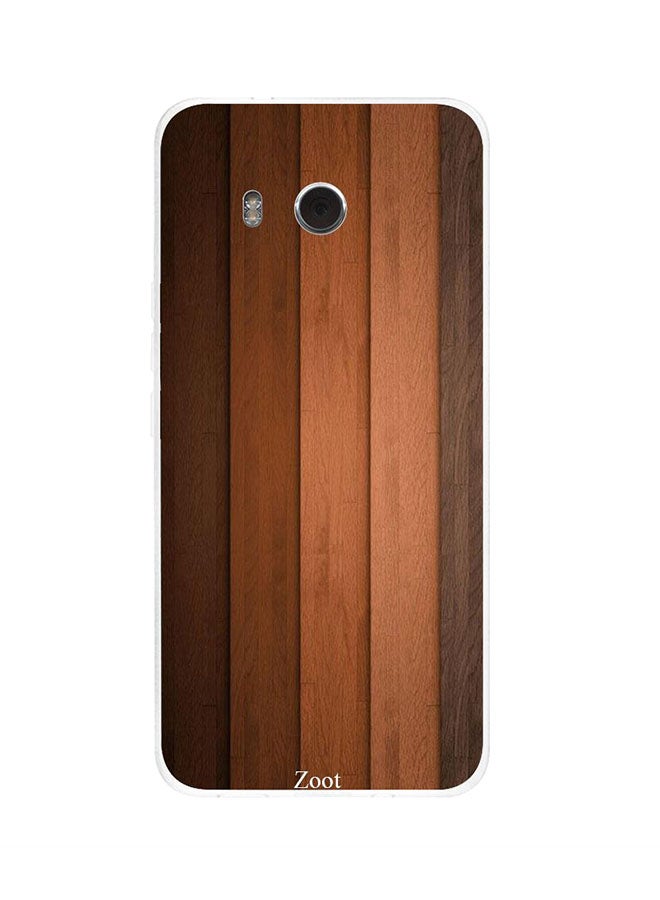 Protective Case Cover For HTC U11 3D Wood Pattern