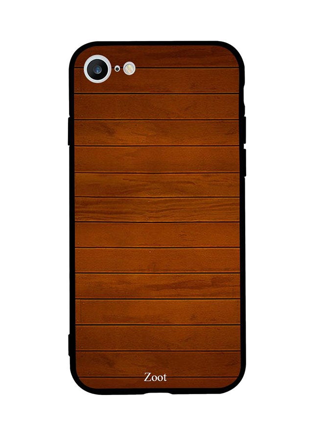 Protective Case Cover For Apple iPhone 6 Pure Brown Wood Pattern