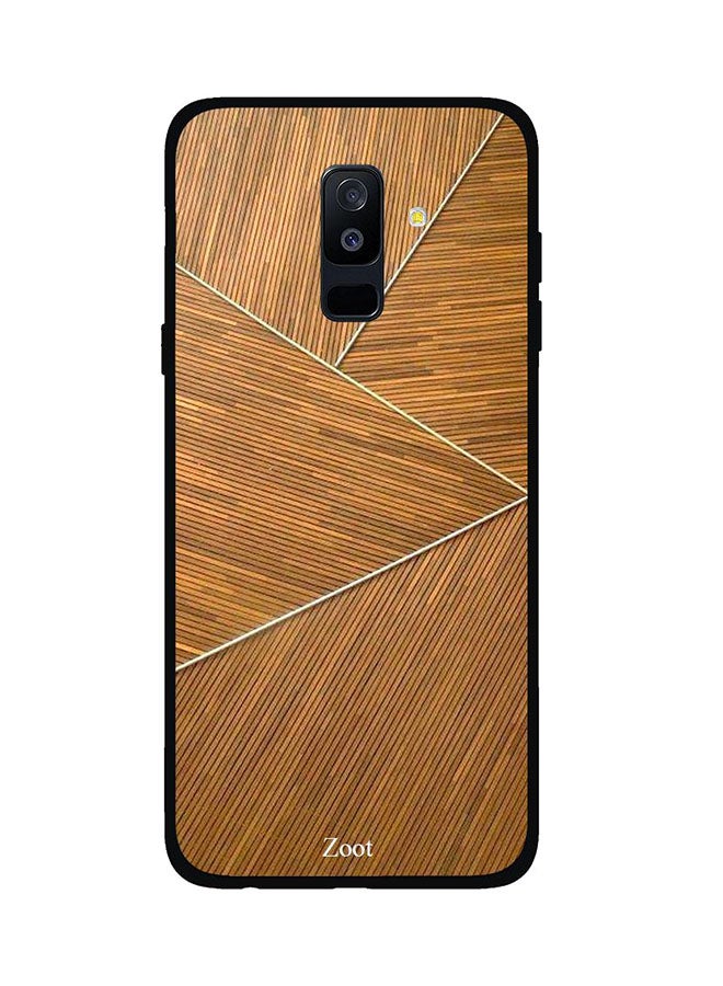 Zoot Protective Case Cover For Samsung Galaxy A6 Plus Wooden Triangle Pattern