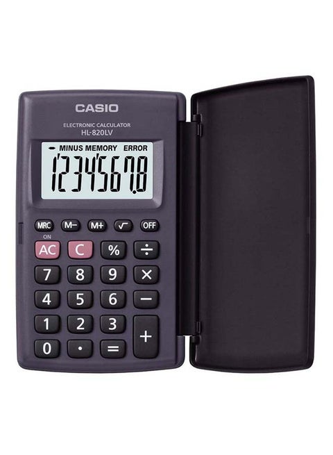 8-Digit Basic Calculator Grey/Black