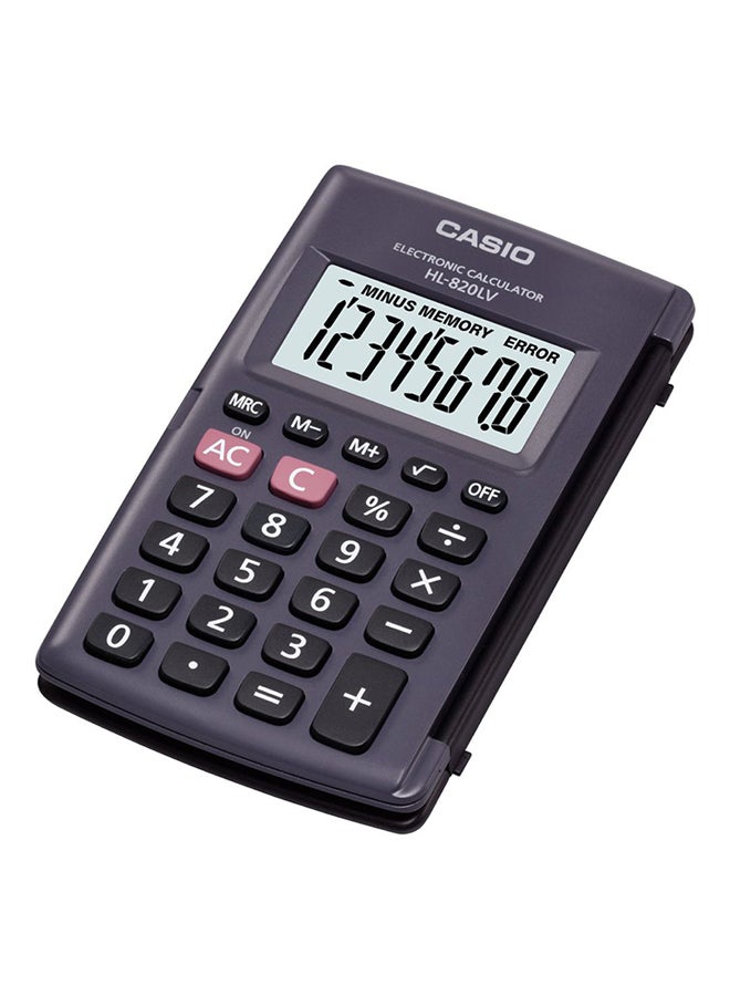 كاسيو آلة حاسبة أساسية بشاشة سعة 8 أرقام رمادي/أسود