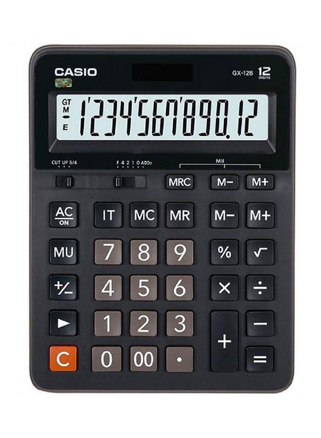 Essential 12-Digit Basic Calculator Black/Grey