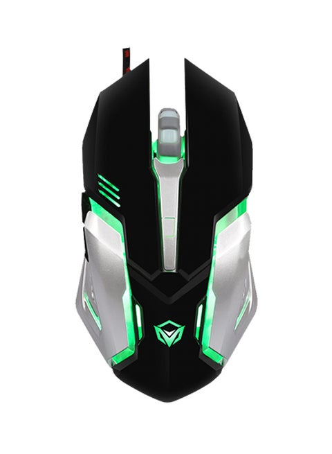 LED Gaming Mouse Black/Grey/Green