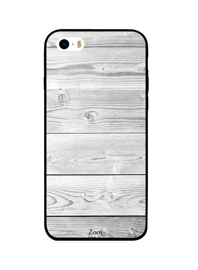 Zoot Protective Case Cover For Apple iPhone 5 Grey Wood Pattern 