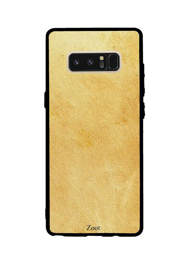 Zoot - Protective Case Cover For Samsung Galaxy Note8 Yellow Leather Pattern - Image 1
