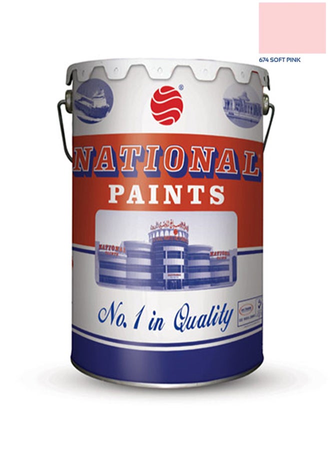 Water Based Wall Paint Soft Pink 3.6Liters
