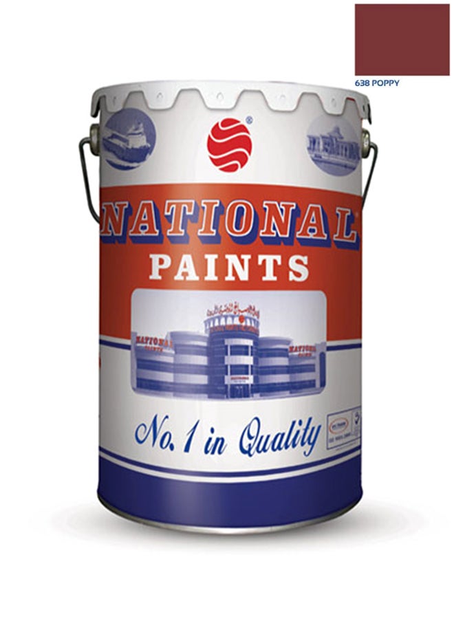 NATIONAL PAINTS - Water Based Wall Paint Poppy 18Liters - Image 1