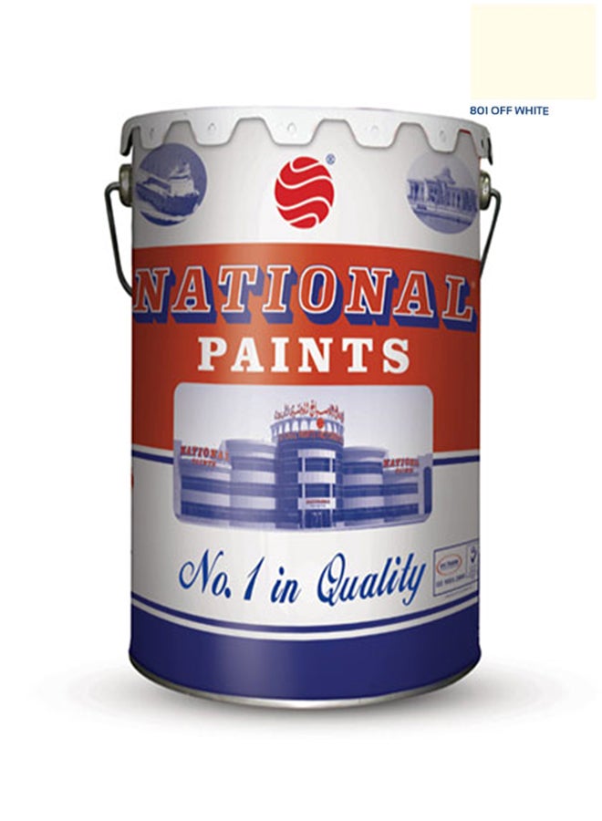 NATIONAL PAINTS Water Based Wall Paint Off White 18Liters 