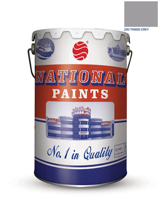 NATIONAL PAINTS Water Based Wall Paint Tweed Grey 3.6Liters 