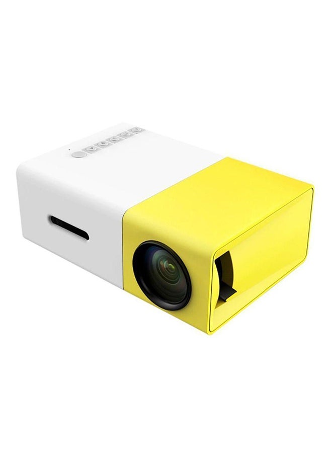 Mini Portable Projector 400-600 Lumens YG-300 Yellow/White  - Image 1
