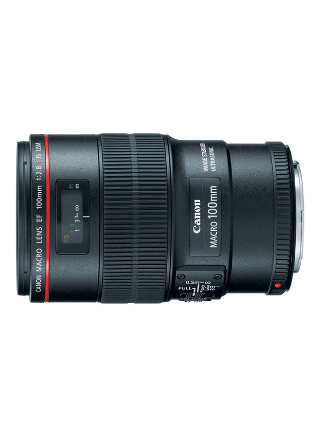 Canon - EF 100mm f/2.8L IS USM Macro Lens Black - Image 1