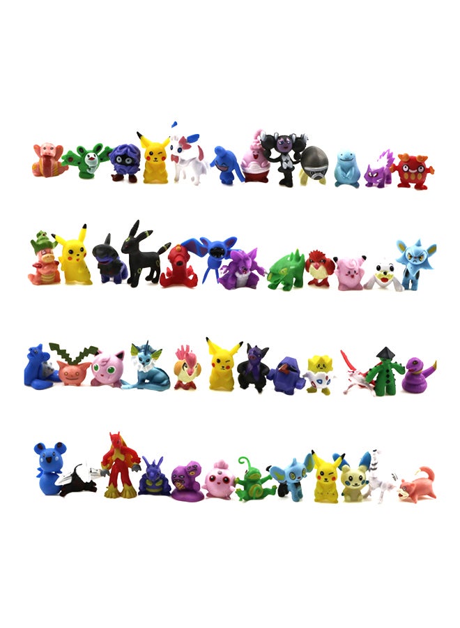 144-Piece Cute Mini Cartoon Pokemon Collectible Action Figure Toy Set  - Image 1