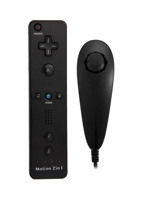 Motion Plus Remote and Nunchuk Controller With Case
