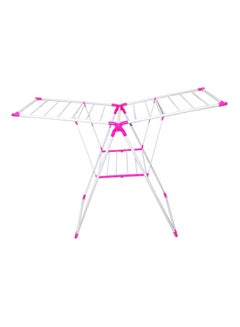Generic Freestanding Drying Rack Pink/White  - Image 1