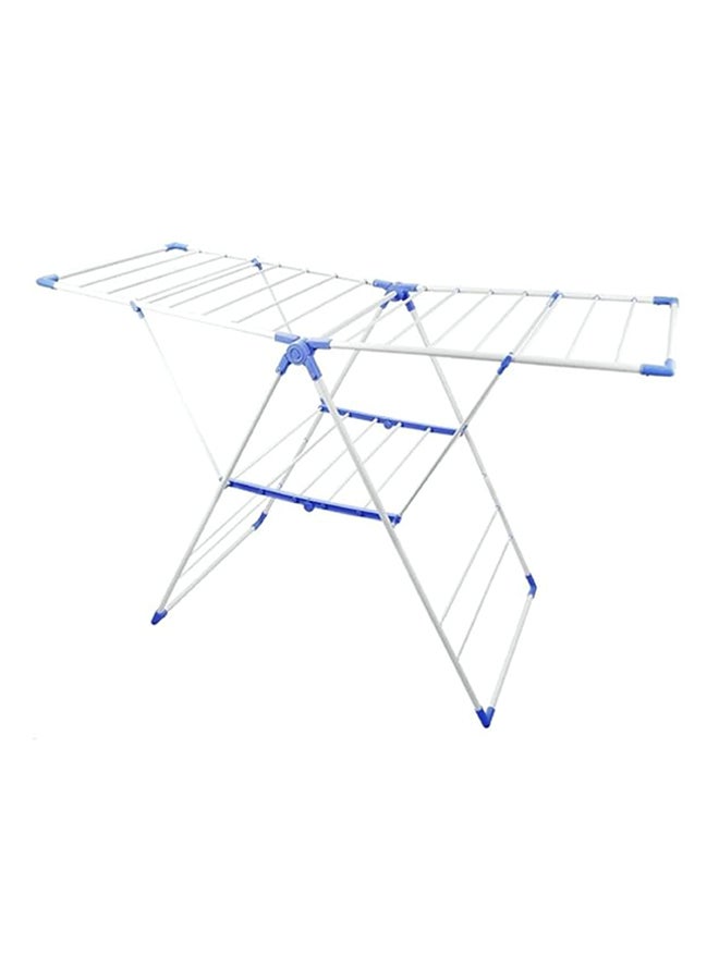 Foldable Cloth Drying Rack White/Blue 