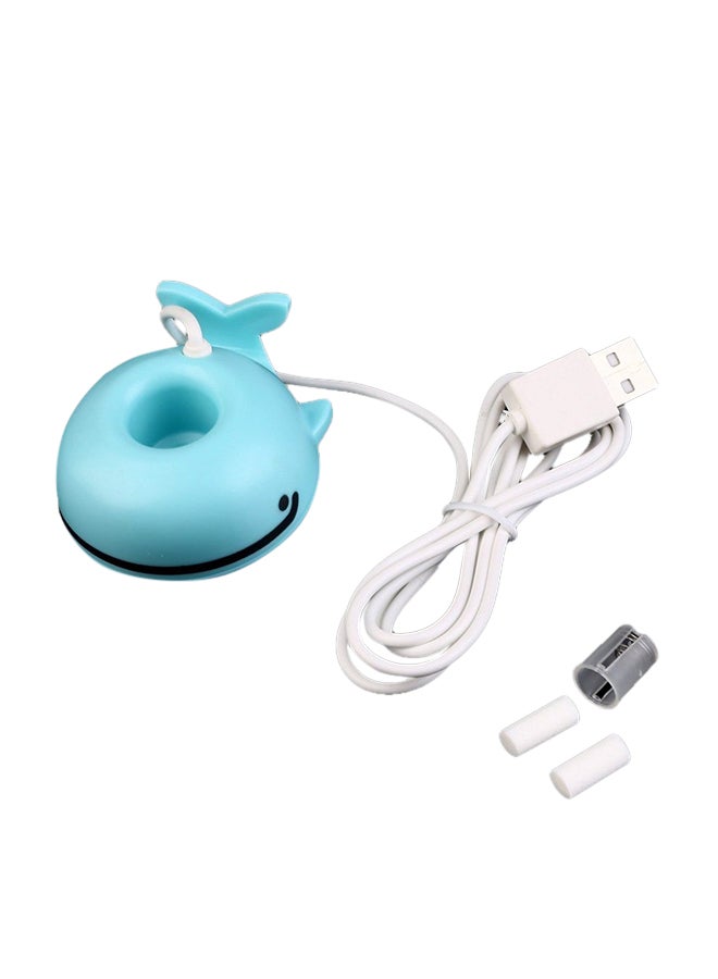 Gulfdealz Mini Whale Shaped Portable USB Humidifier Blue/Black - Image 1