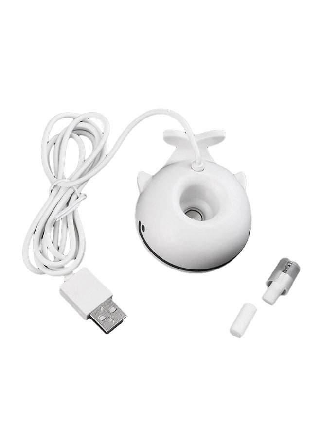 Gulfdealz Mini Whale Shaped Portable USB Humidifier White - Image 1
