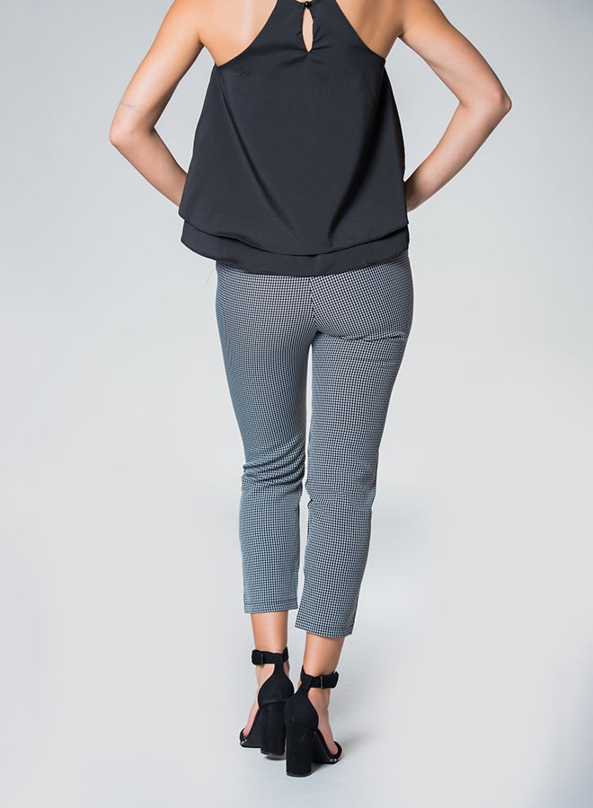 Raw Orange Gina Gingham Pants Grey  - Image 2