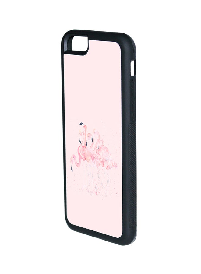ديكالاك غطاء حماية واقٍ بطباعة ثنائية الأبعاد لهاتف أبل آيفون 6 بلس نمط زهري مع طائر الفلامينغو - Image 2